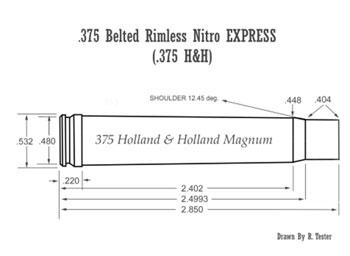 .375 belted rimless Nitro Express