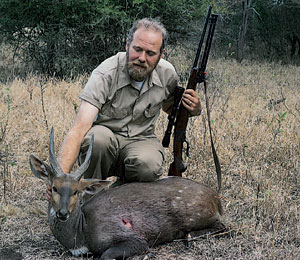 The author took this fine trophy South African bushbuck with his .300 Winchester Magnum