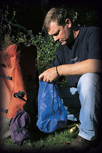 When backpack hunting, I pack my three-meal supplies for brekkie, lunch and dinner into three different coloured sacks.