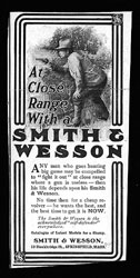 At close range with a Smith & Wesson poster