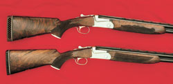 Natural wood stocks on sporting rifles