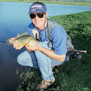 Yellowbelly or golden perch love Clouser Minnows.