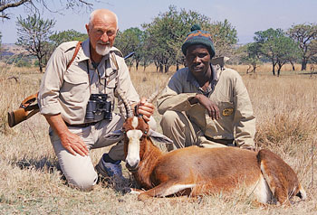 The old blesbok ram, also a common animal, but an exciting trophy for the visitor.
