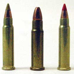The new .17 Hornady Rimfire (Hornady at left, Remington’s version at right) has been an overnight success, while the 5mm Remington Rimfire with similar performance is now a collector’s item for which commercial ammo is no longer available