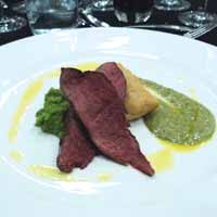 Wild duck leg samosa