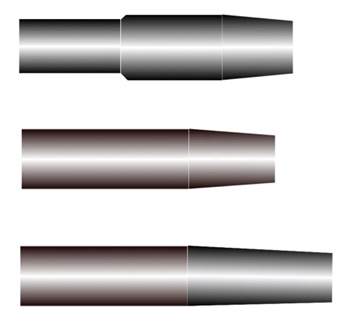 This illustration shows the different types of choke configurations; jug choking is at the top.