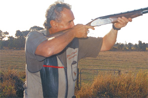 In the field - the Miroku is well suited to either sporting clays or hunting.