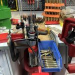 Quick and efficient neck sizing using a Hornady die.